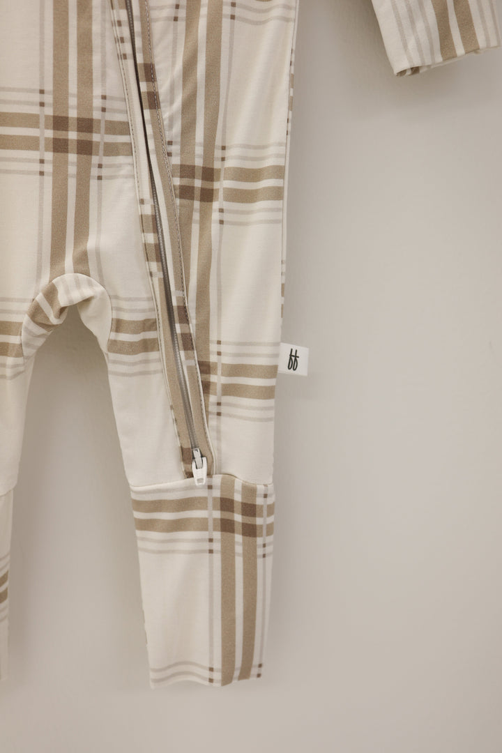 Bamboo Zip Pajamas | Ellis Plaid