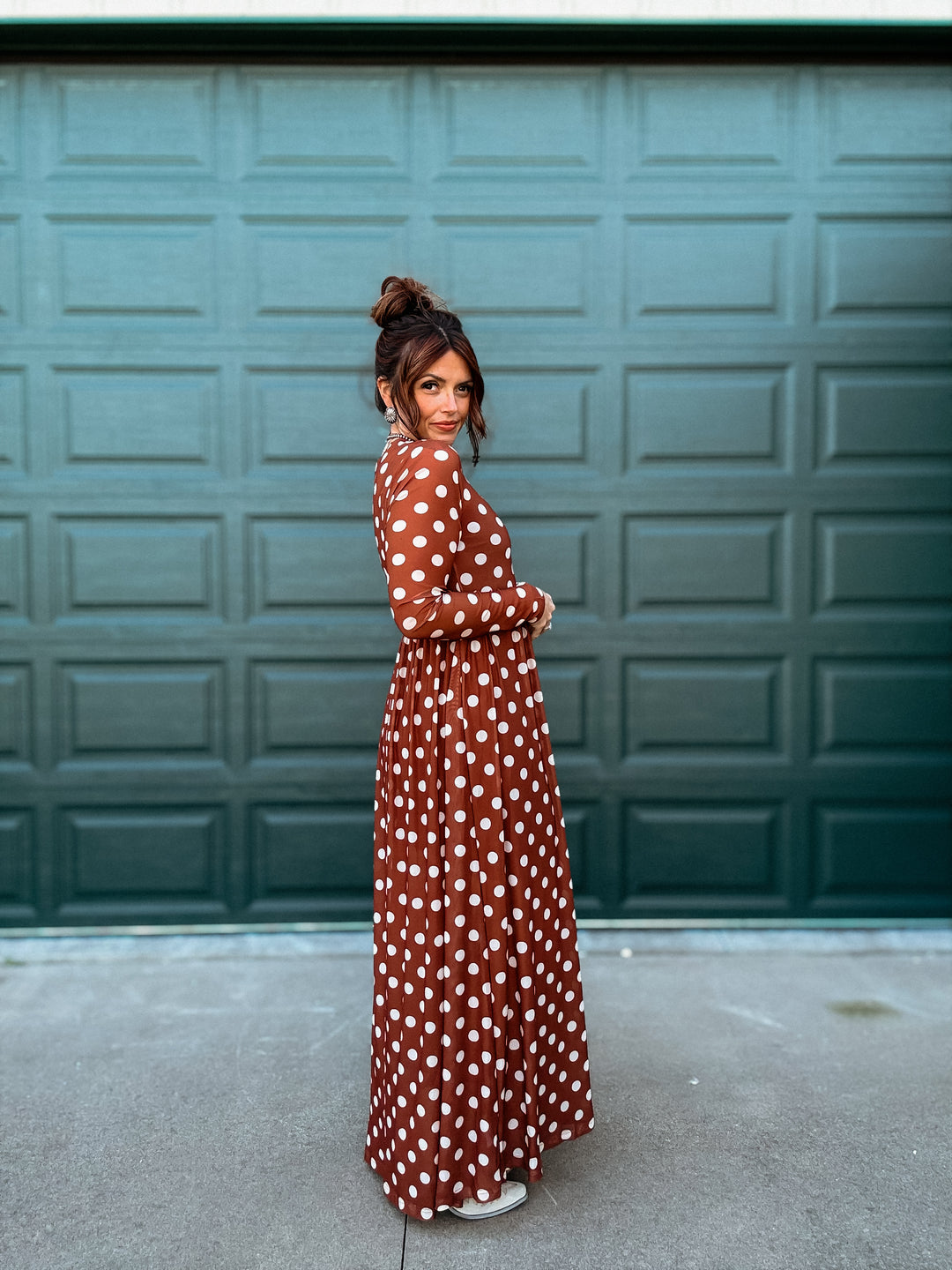 Countryside Mesh Dress: Polka Dot