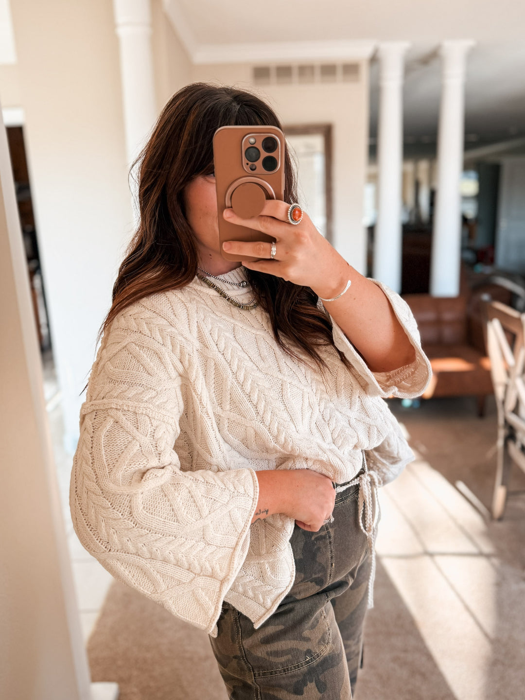 POL Cozy Cable Sweater