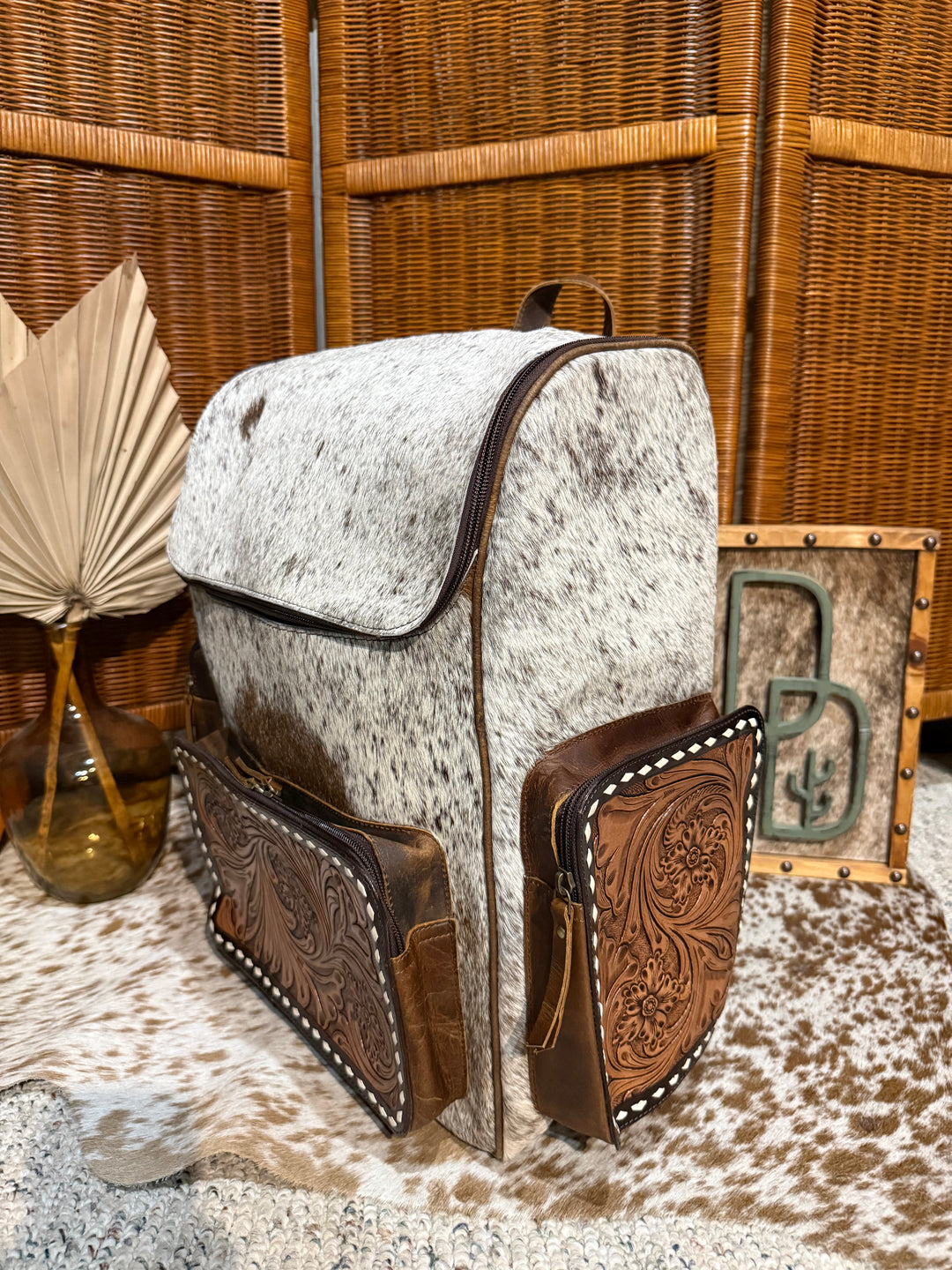 Evangeline Cowhide Backpack #78