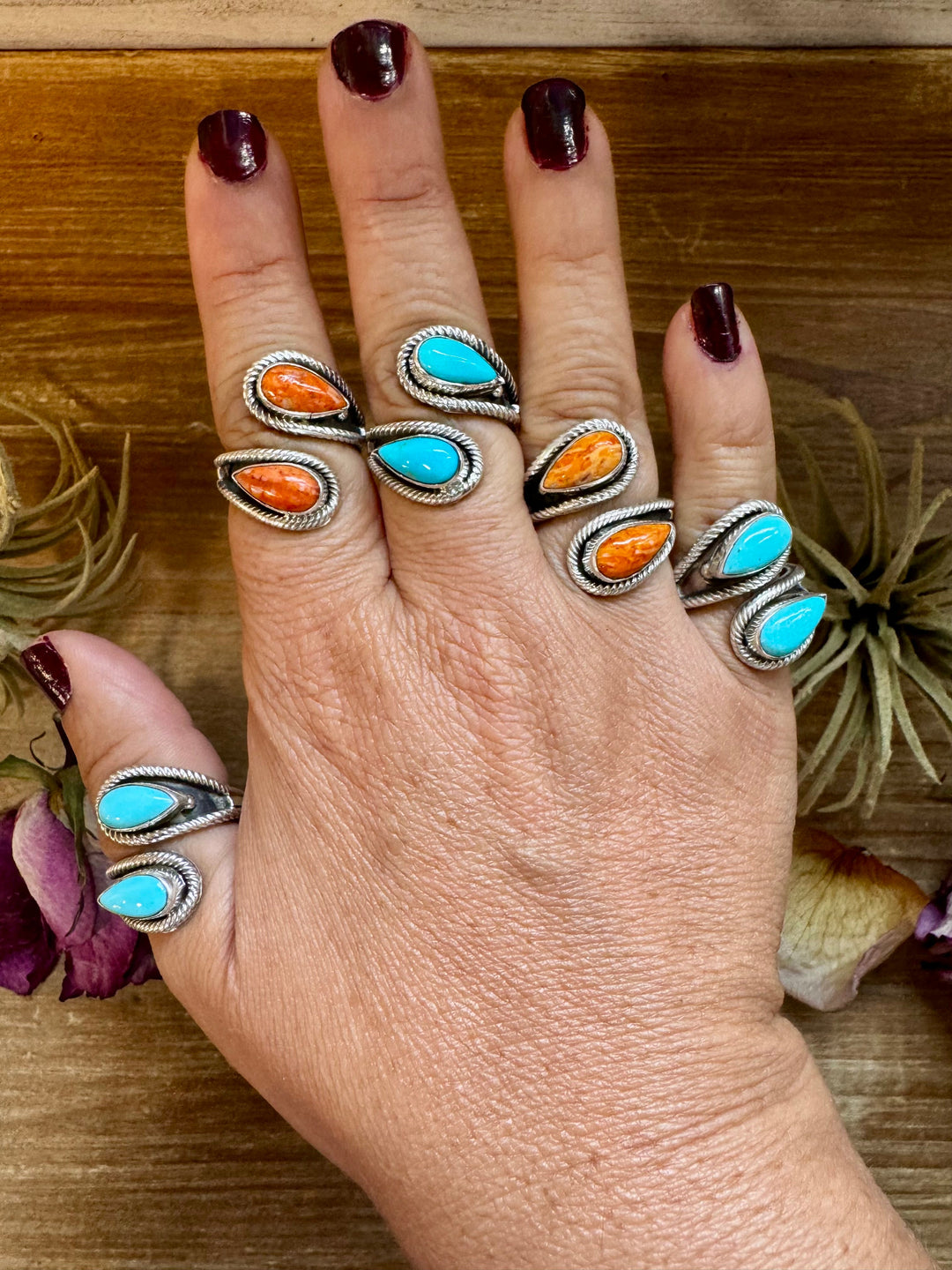 Turquoise or Spiny Oyster Ring – Stamp Z