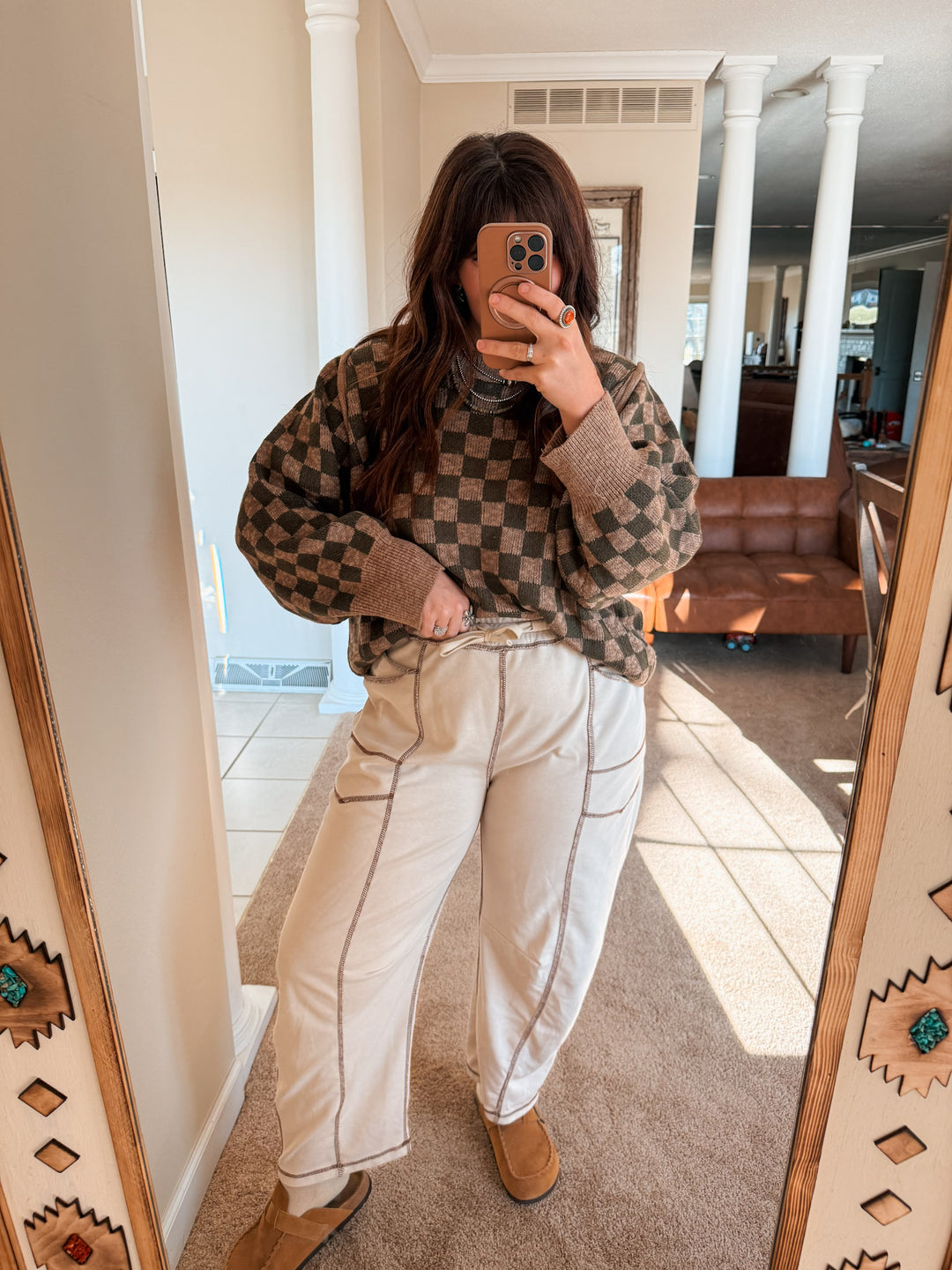 Checker Knit Sweater