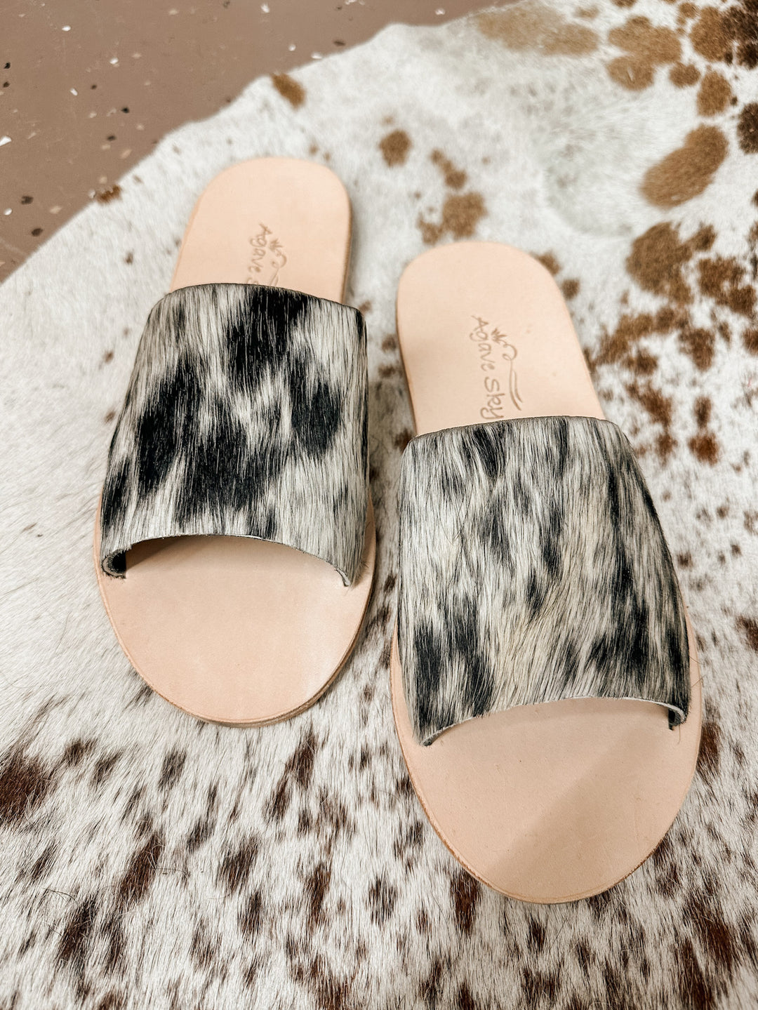 Agave Sky Cowhide Sandals 7 #6