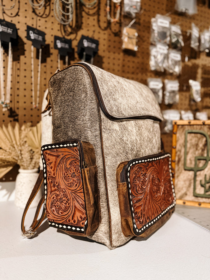 Evangeline Cowhide Backpack #36