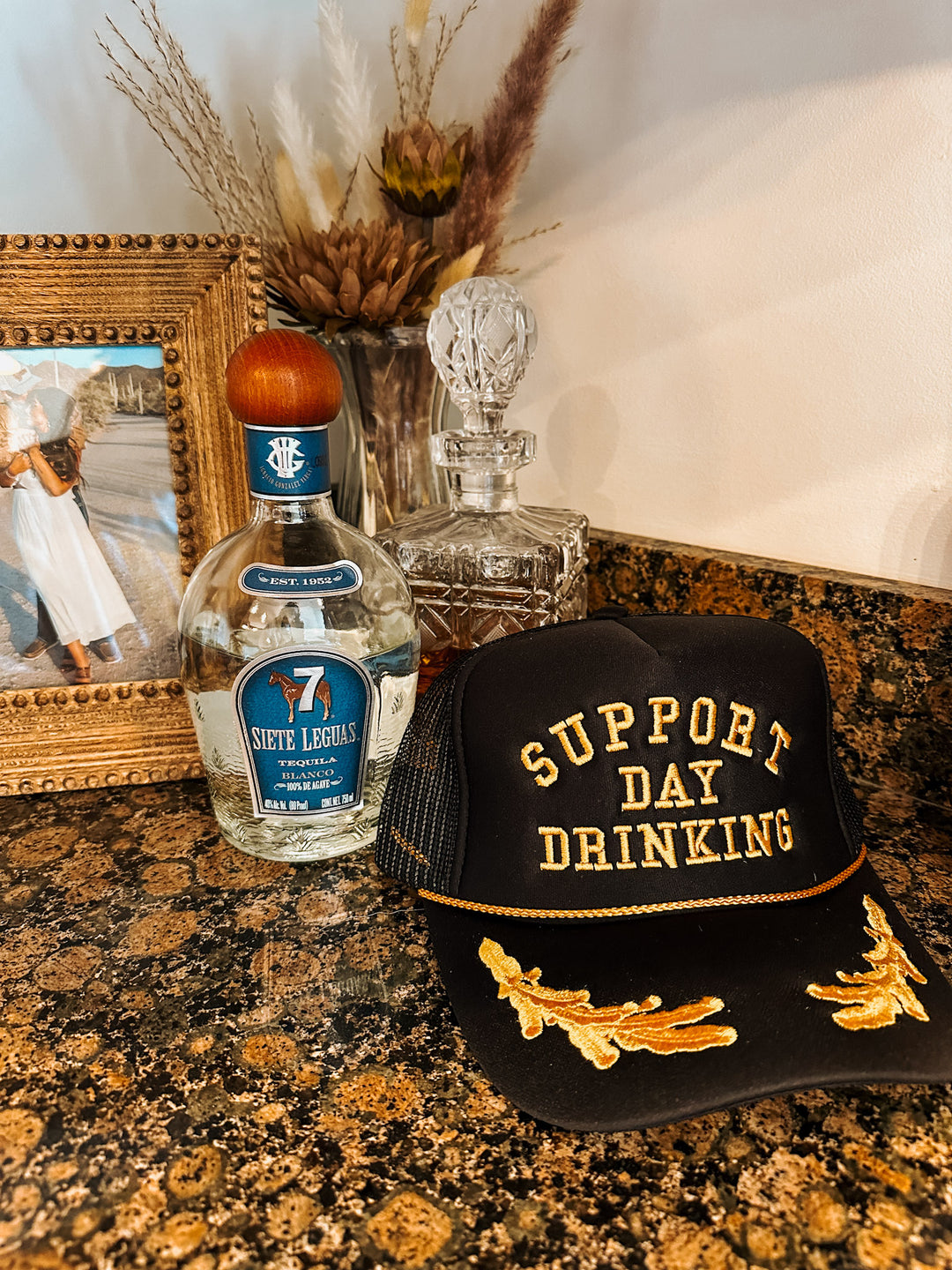 Support Day Drinking Captain Trucker Hat