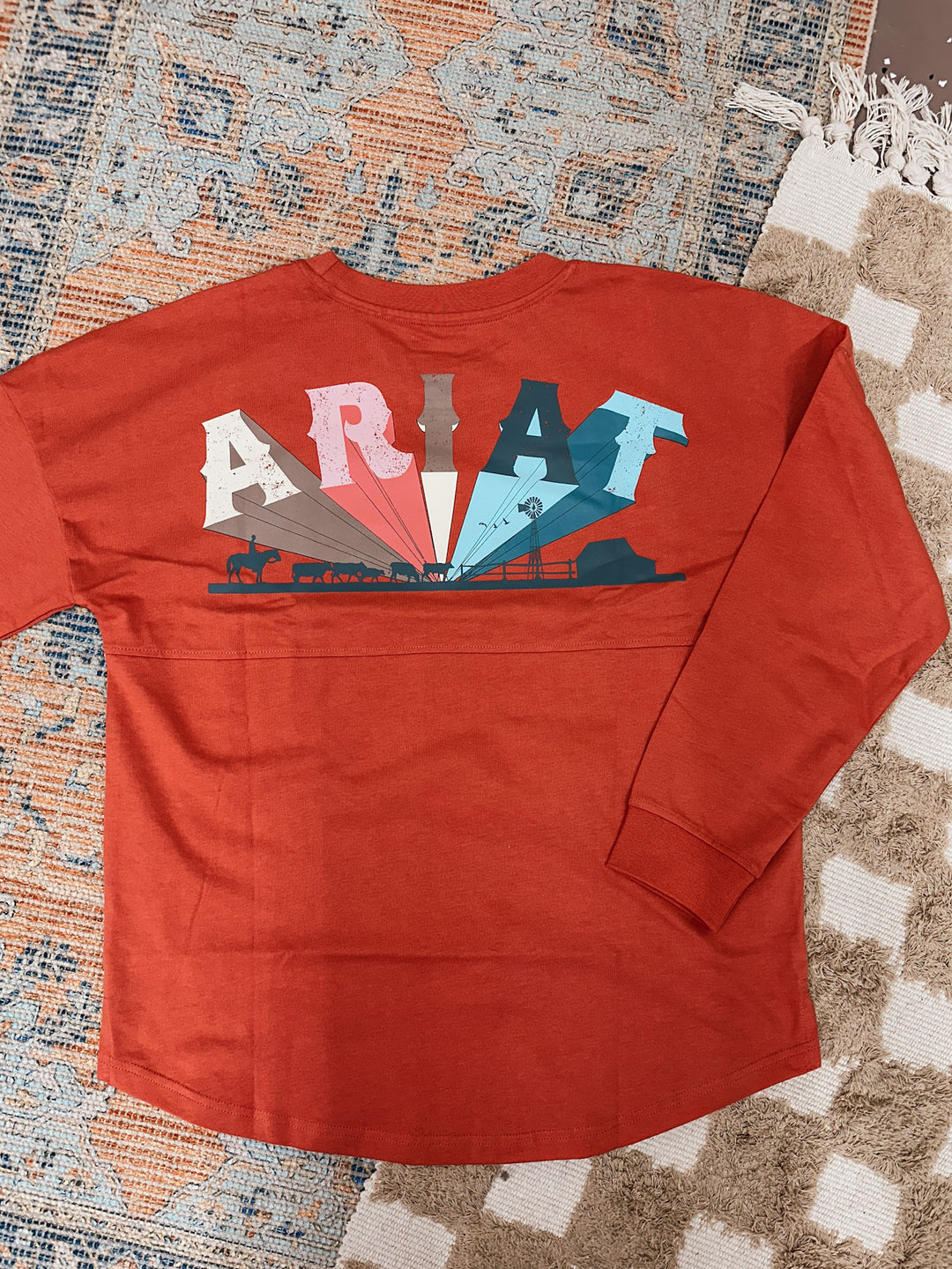 Ariat: Fun Farm Oversized T-Shirt: Faded Rose