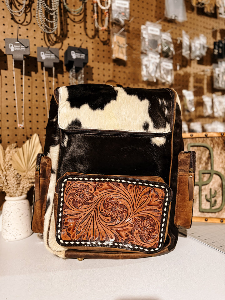 Evangeline Cowhide Backpack #41