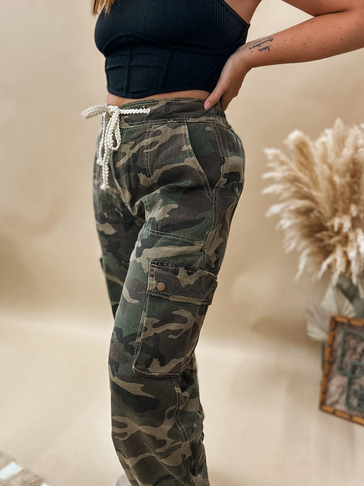 POL Camo Cargo Joggers