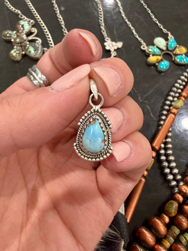 Turquoise Dainty Pendant #6