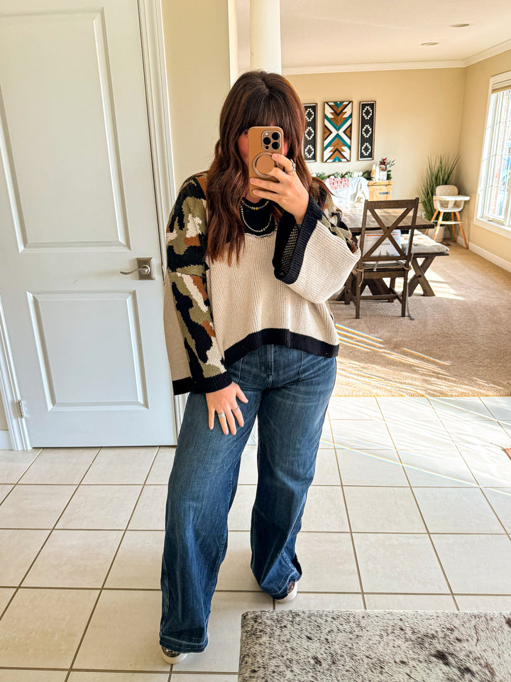 Camouflage Knit Sweater