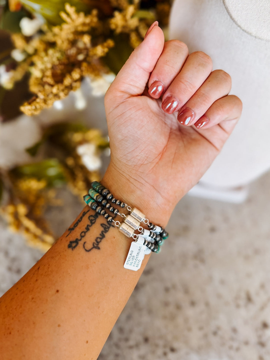 Red River Turquoise & Navajo Pearl Bracelet