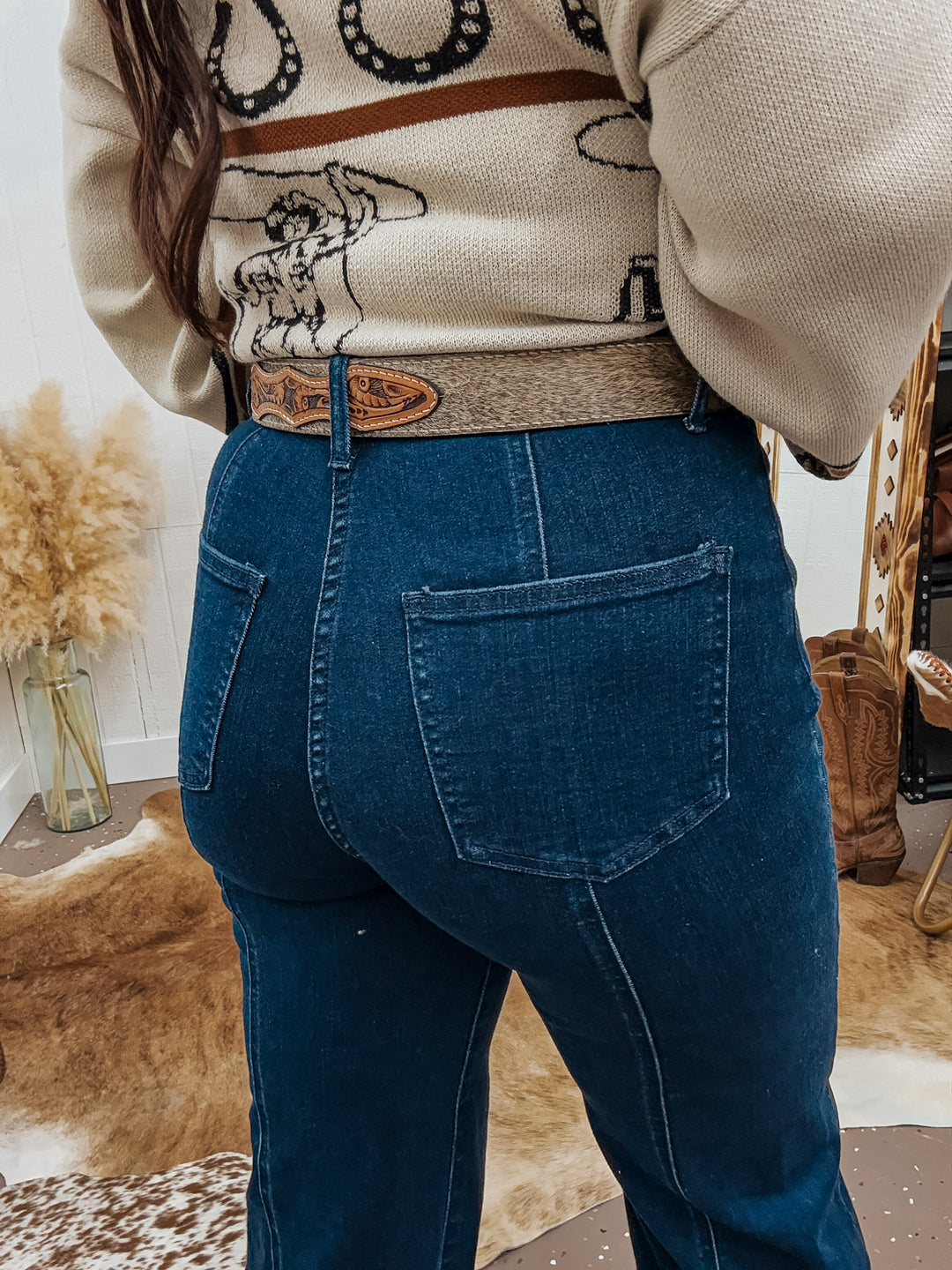 Cattlemen Tooled Belt