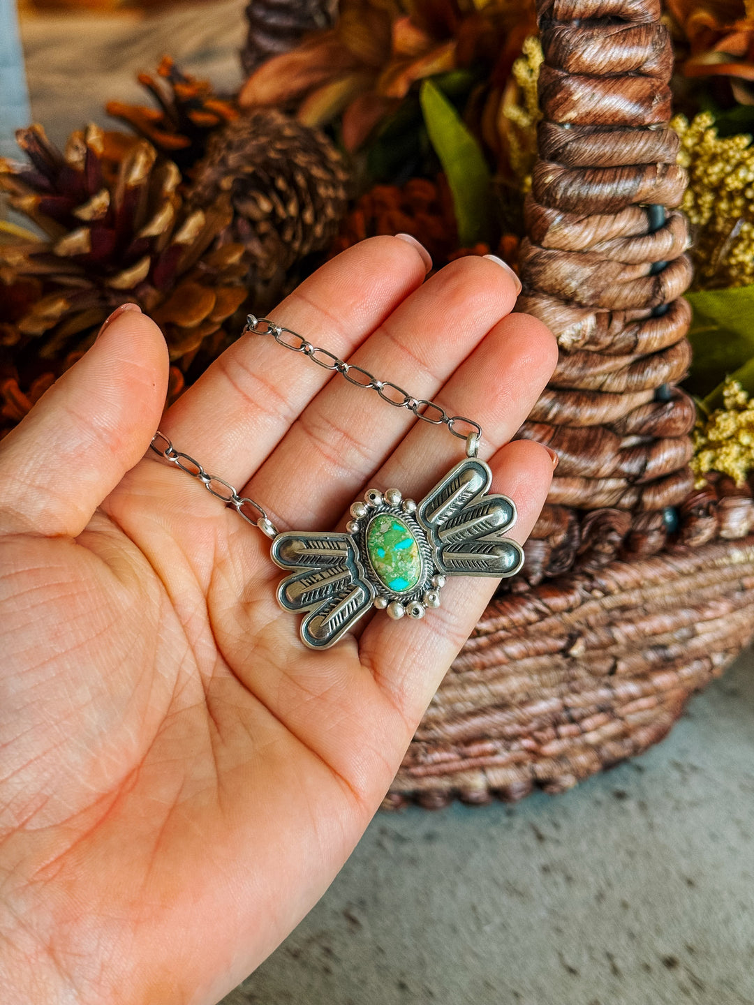 Sonoran Turquoise Wing Necklace #1