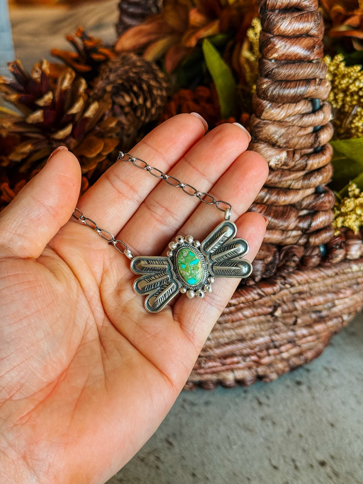 Sonoran Turquoise Wing Necklace #1