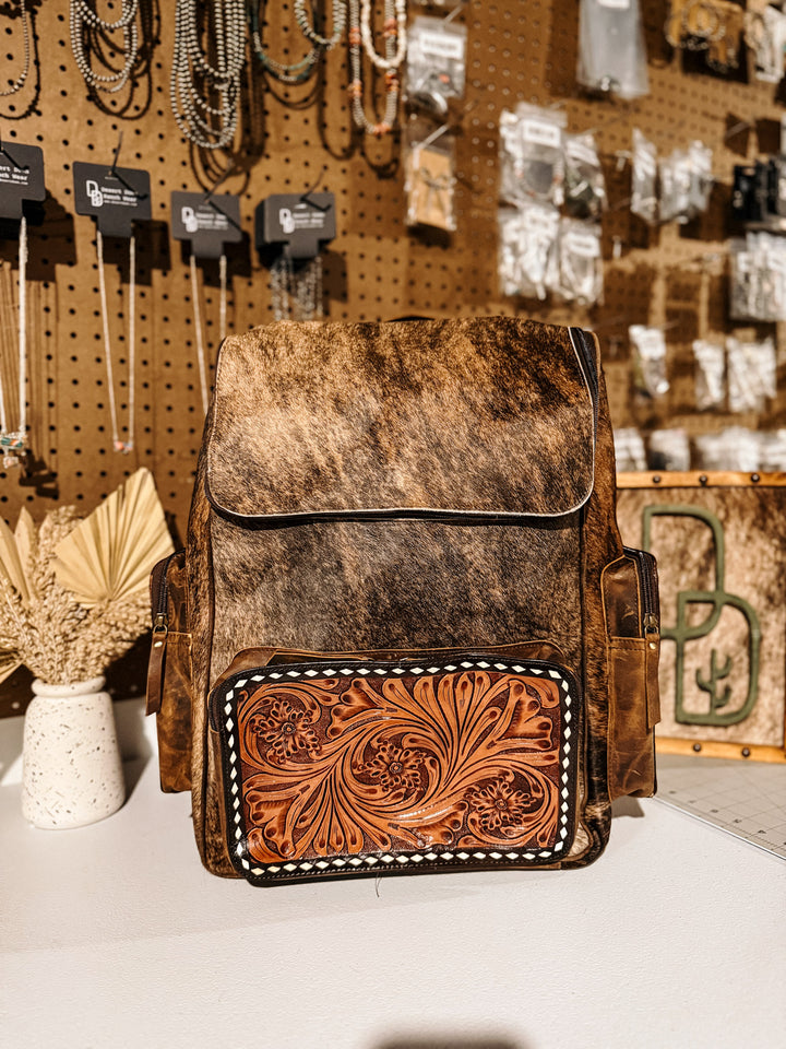 Evangeline Cowhide Backpack #30