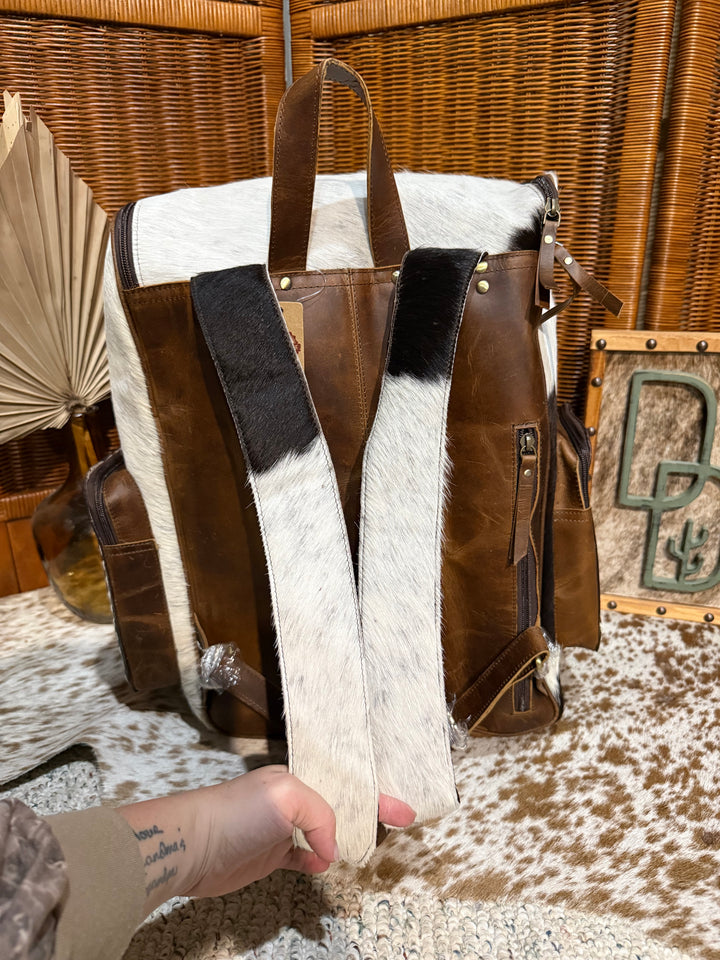 Evangeline Cowhide Backpack #90