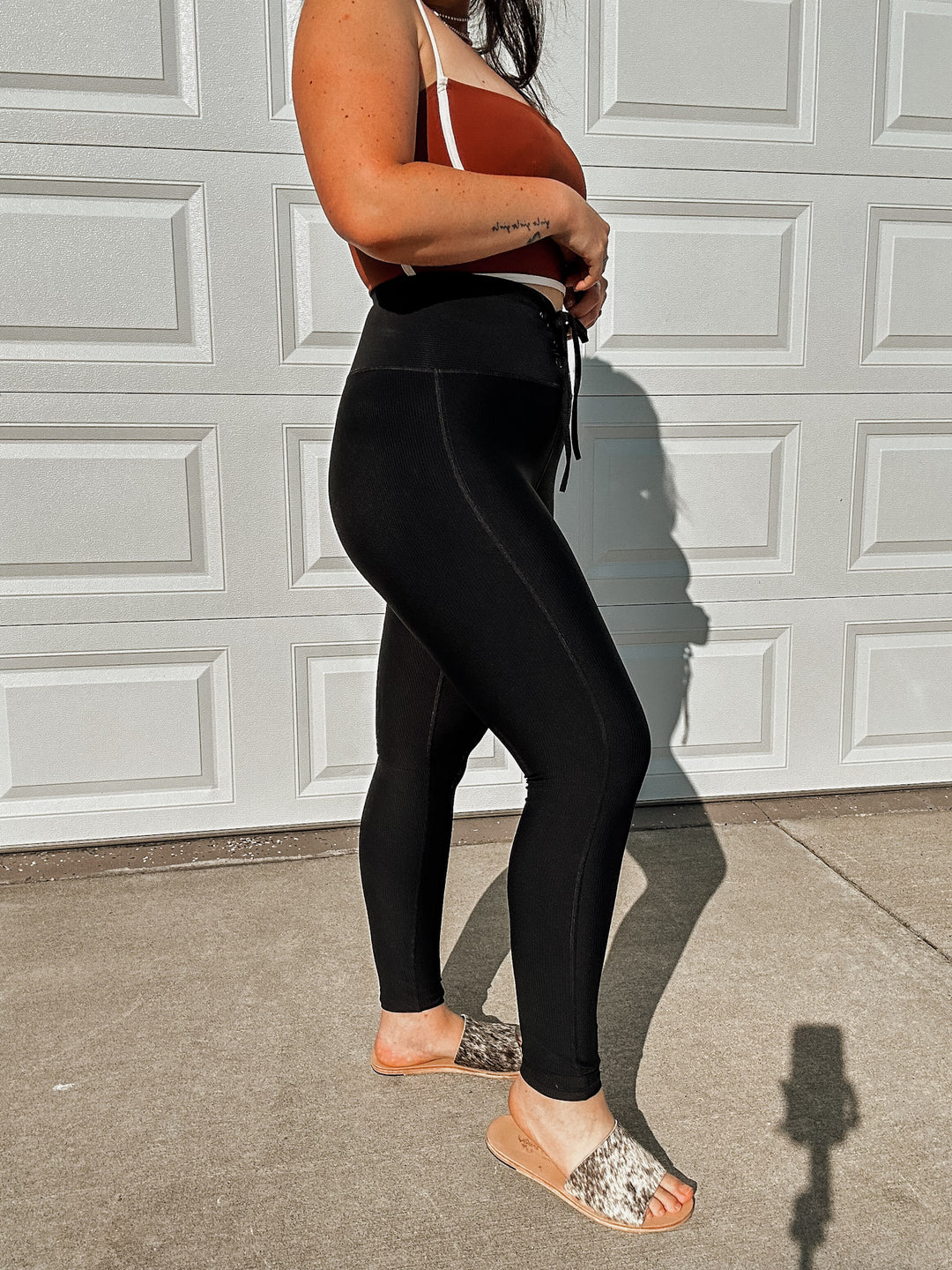 Lace Up Leggings