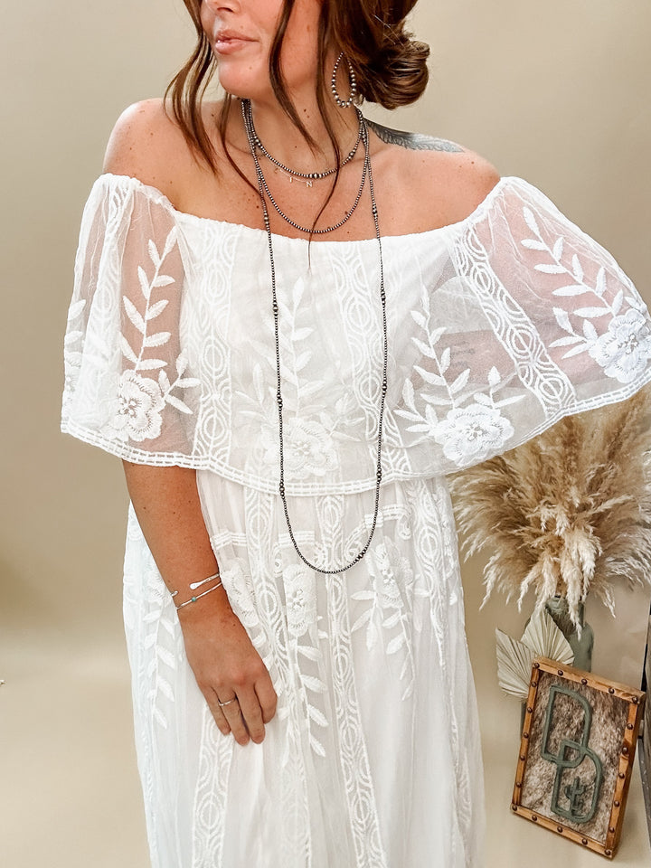 Bohemian White Maxi Dress