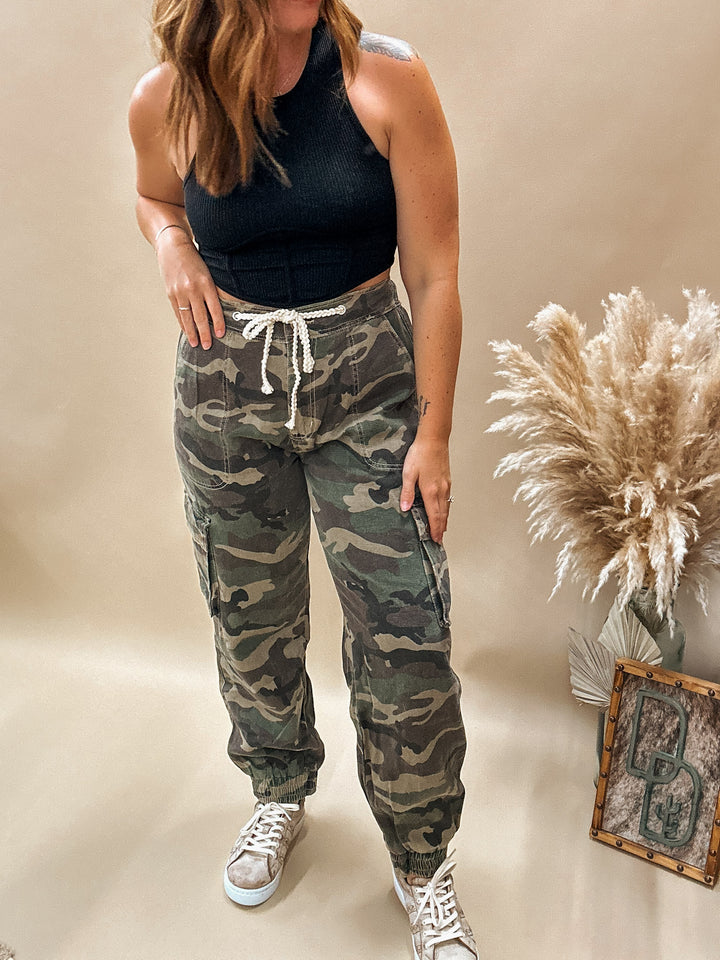 POL Camo Cargo Joggers