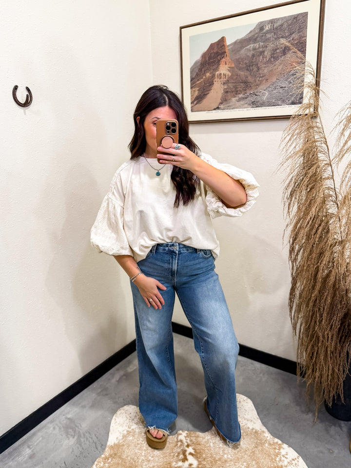 Floral Puff Sleeve Blouse