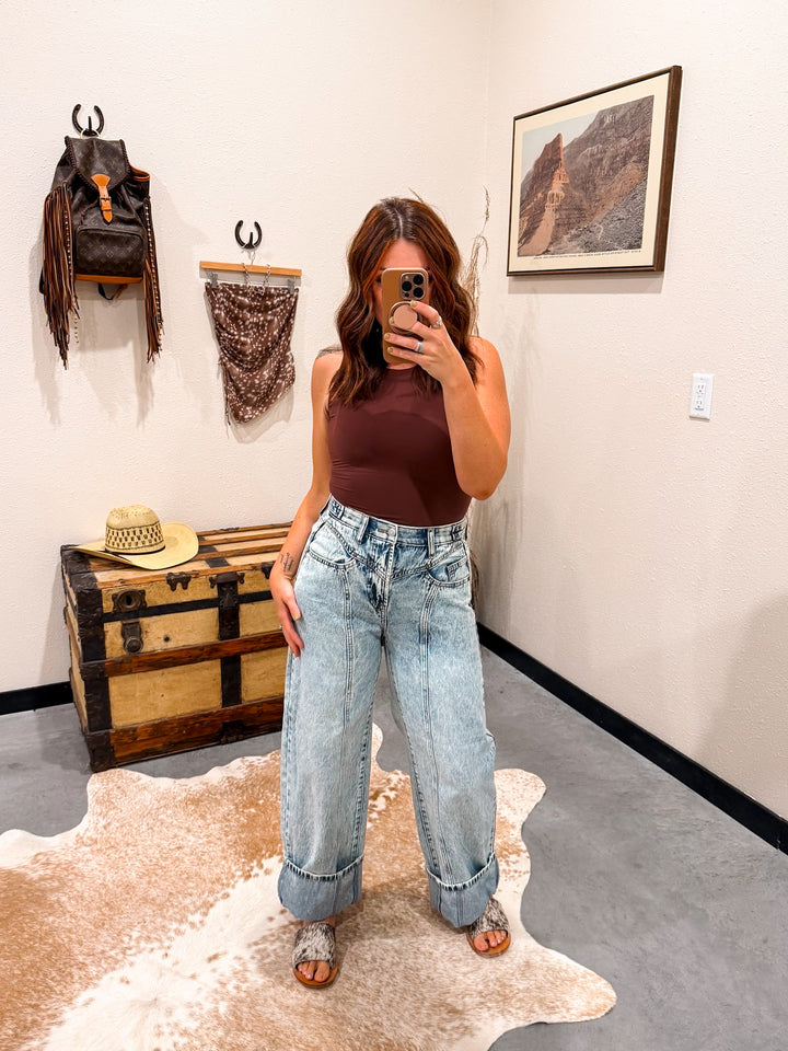 Saige: Sharp Shooter Barrel Jean