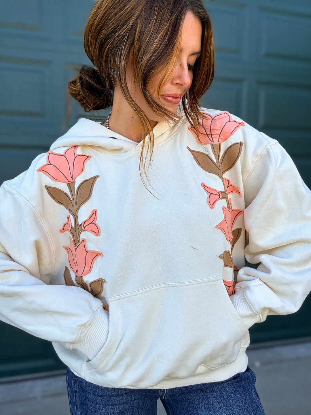 Lotus Applique Sweatshirt