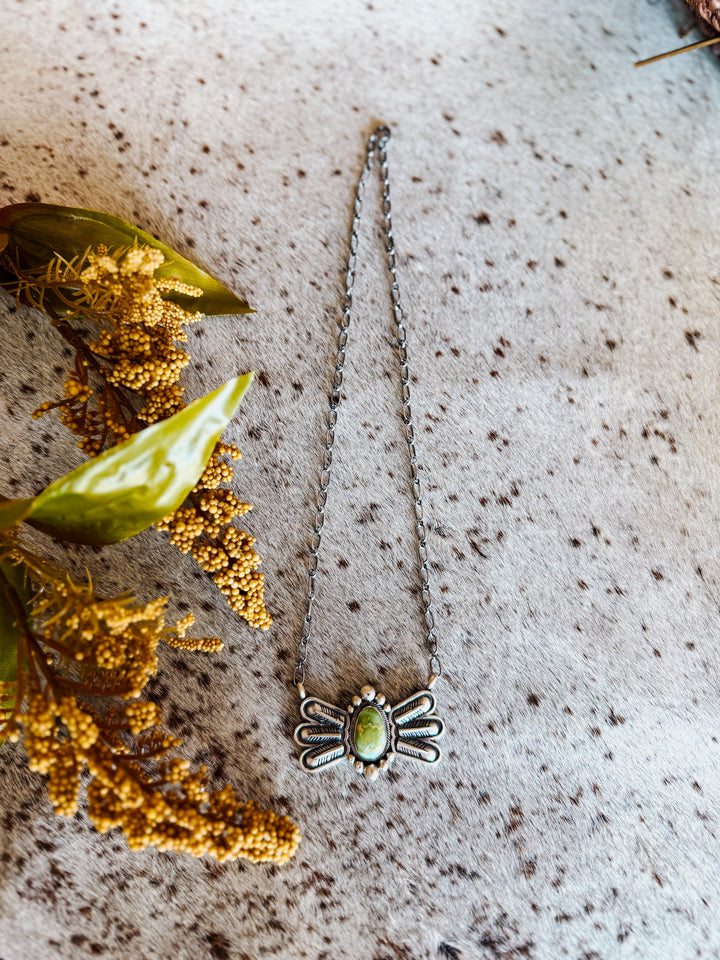 Sonoran Turquoise Wing Necklace #3