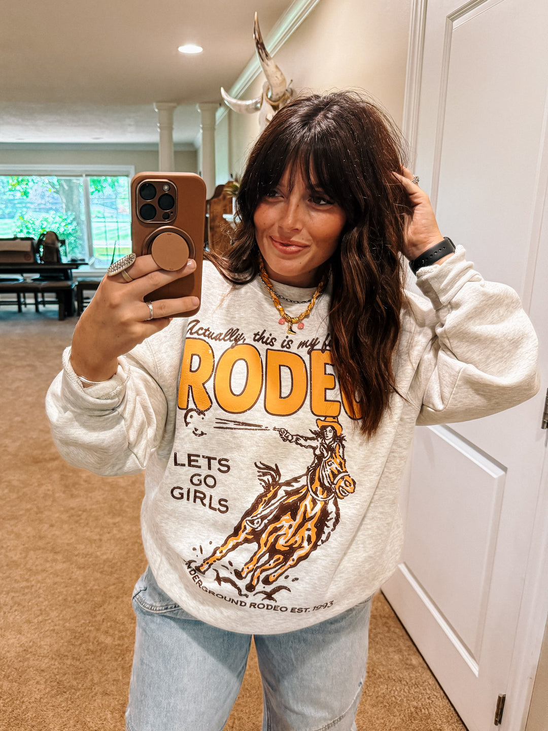 First Rodeo Oversized 90's Crewneck