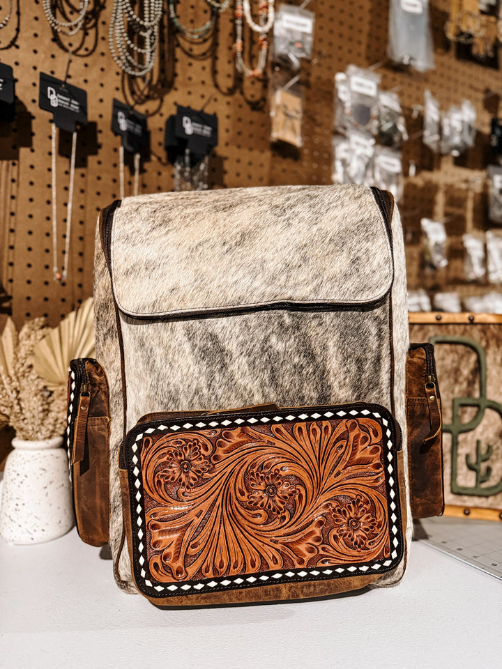 Evangeline Cowhide Backpack #38