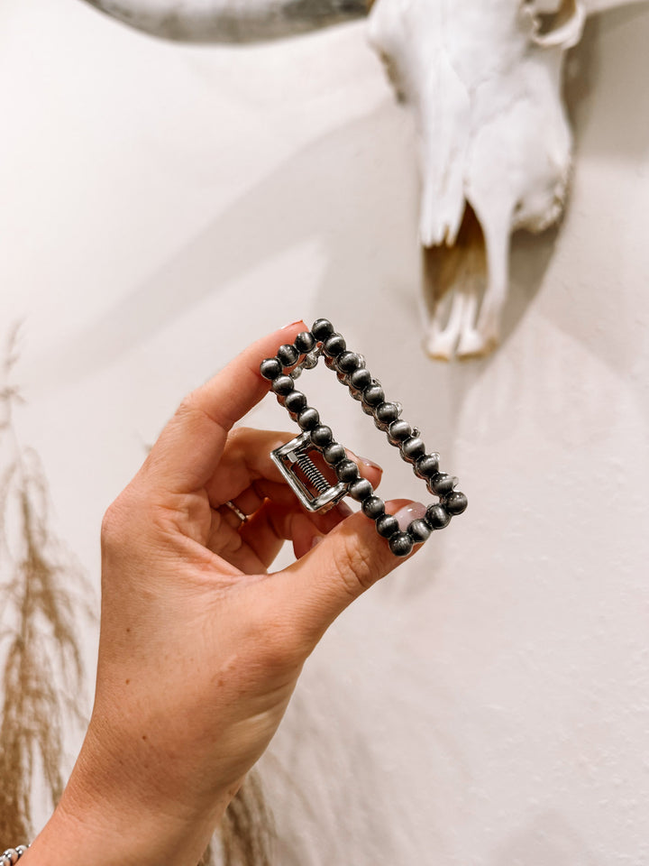 Western Mini Navajo Pearl Hair Claw