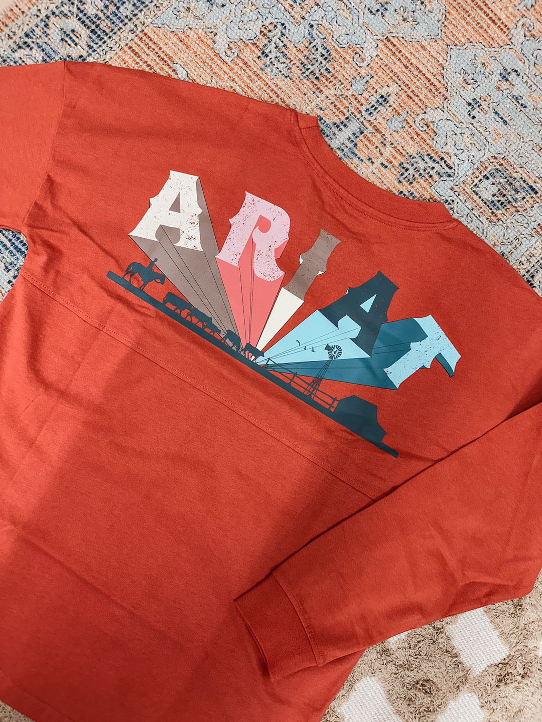 Ariat: Fun Farm Oversized T-Shirt: Faded Rose