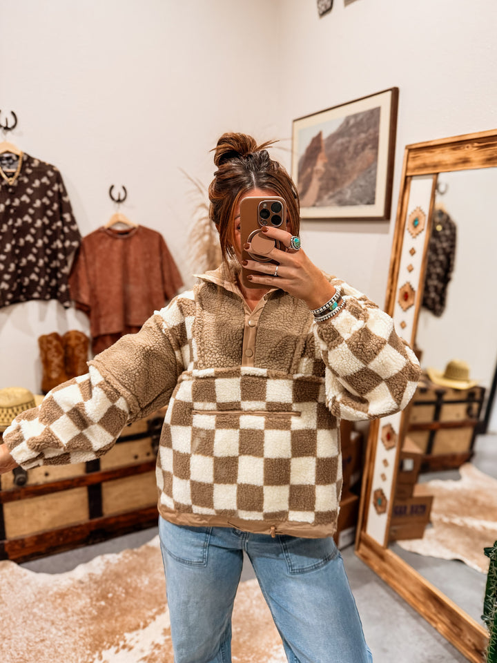 Checked In Pullover
