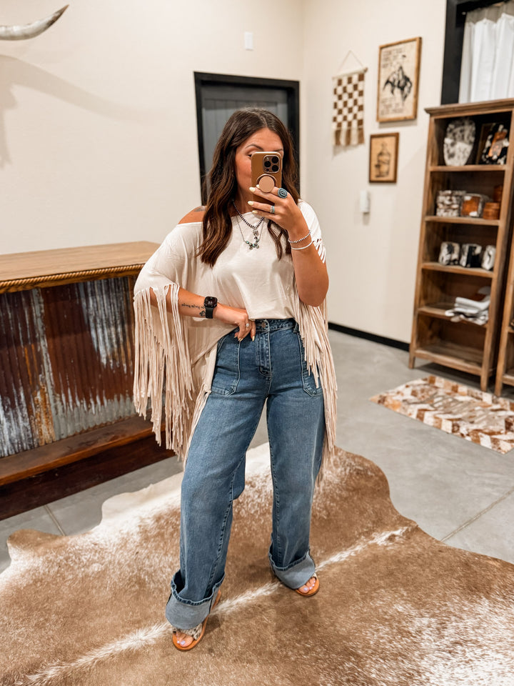 Fringe Tunic: Oat