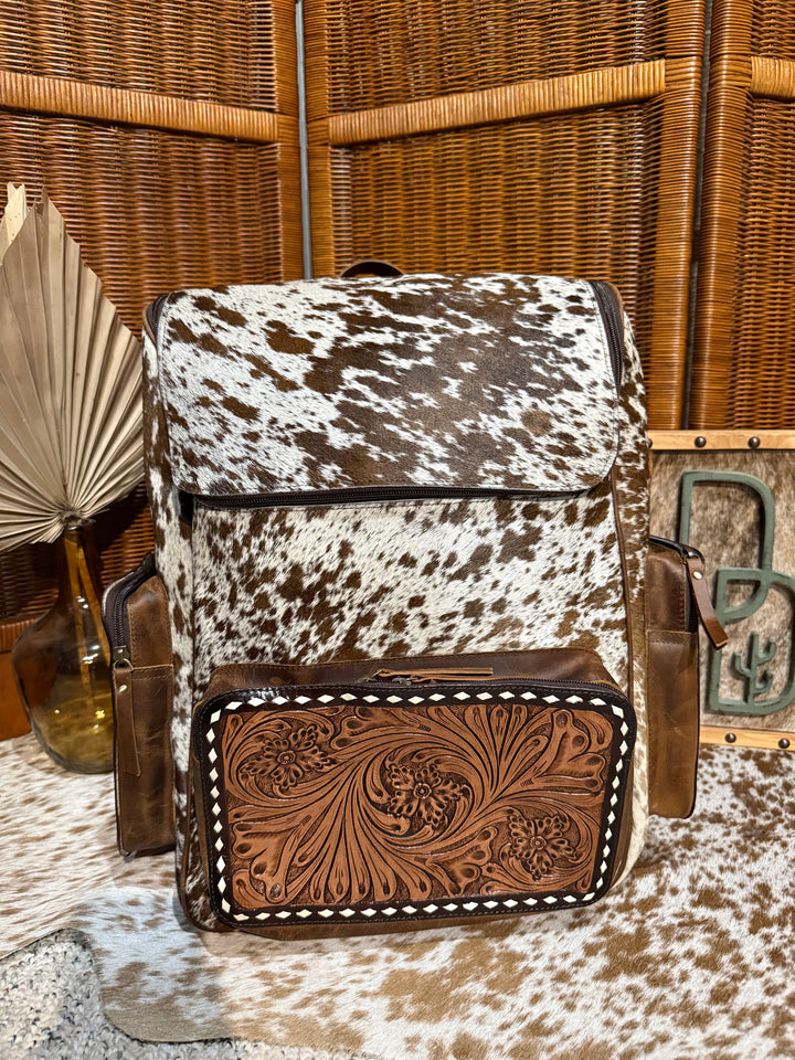 Evangeline Cowhide Backpack #92