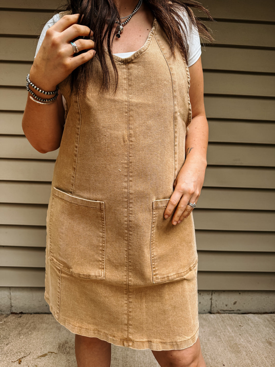 Denim Overall Dress