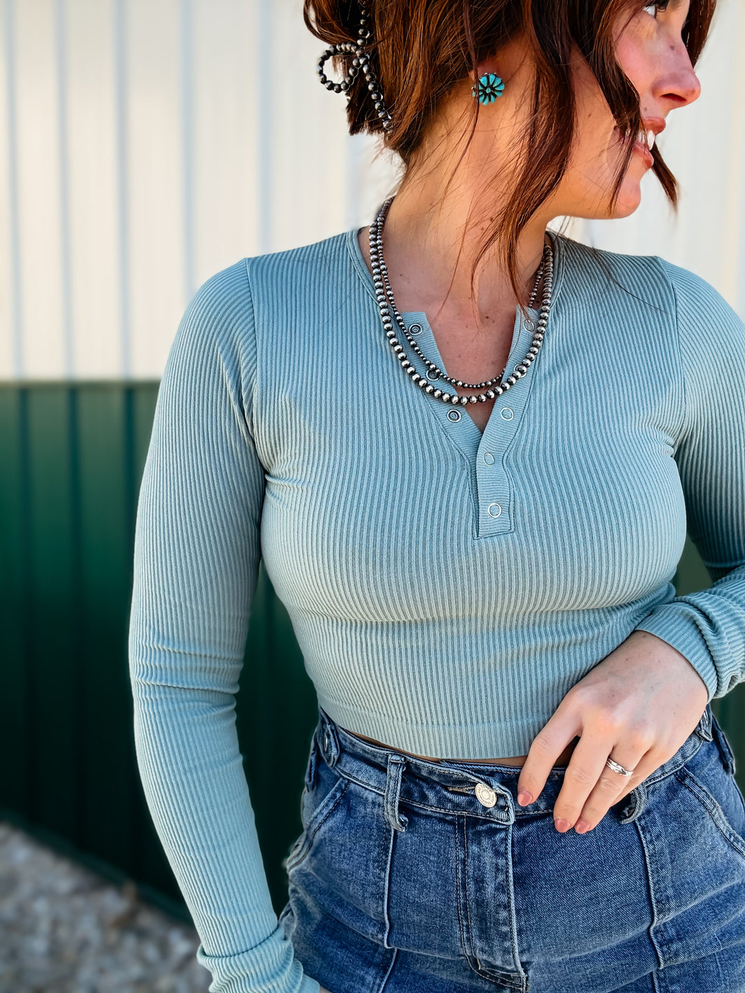 Butter Long Sleeve: Sage