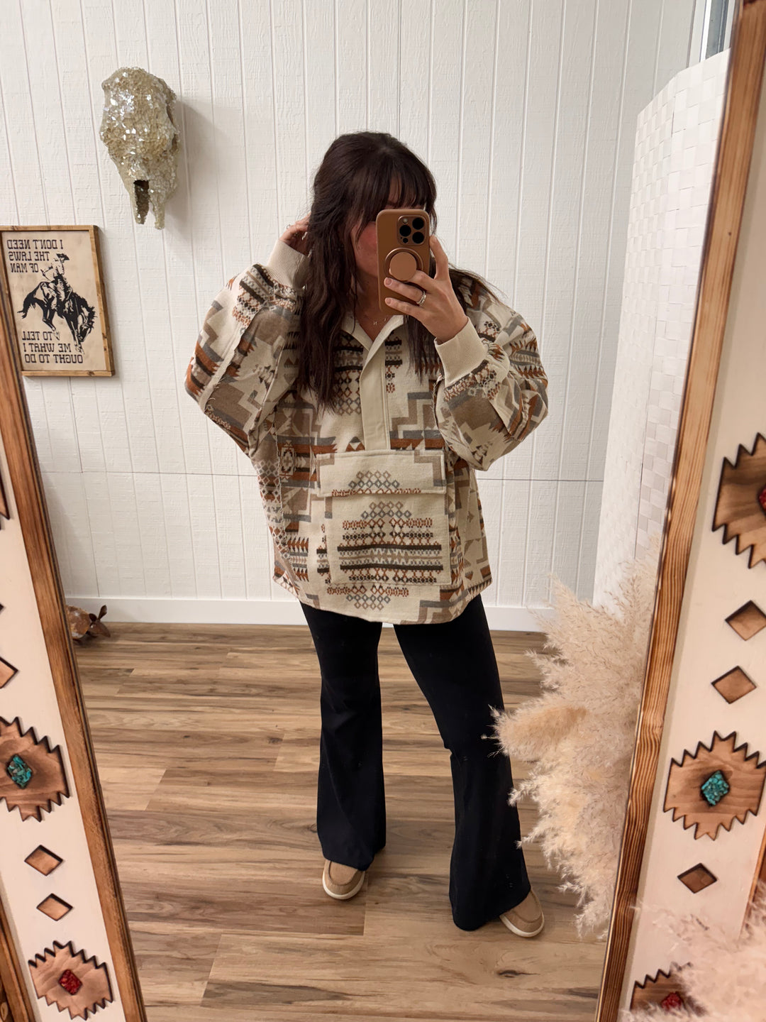 Aztec Pullover Sweatshirt