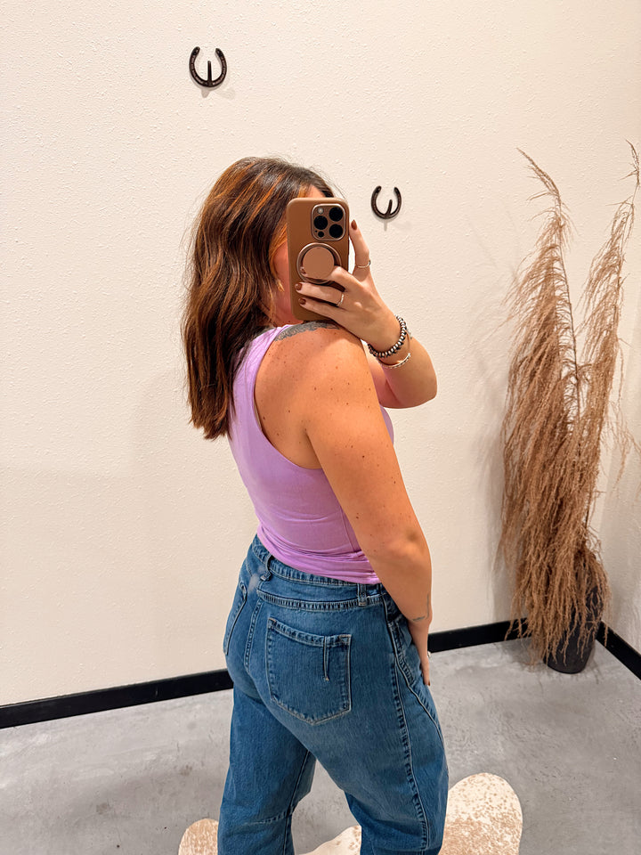 Core Smooth Tank: Bee Lavender
