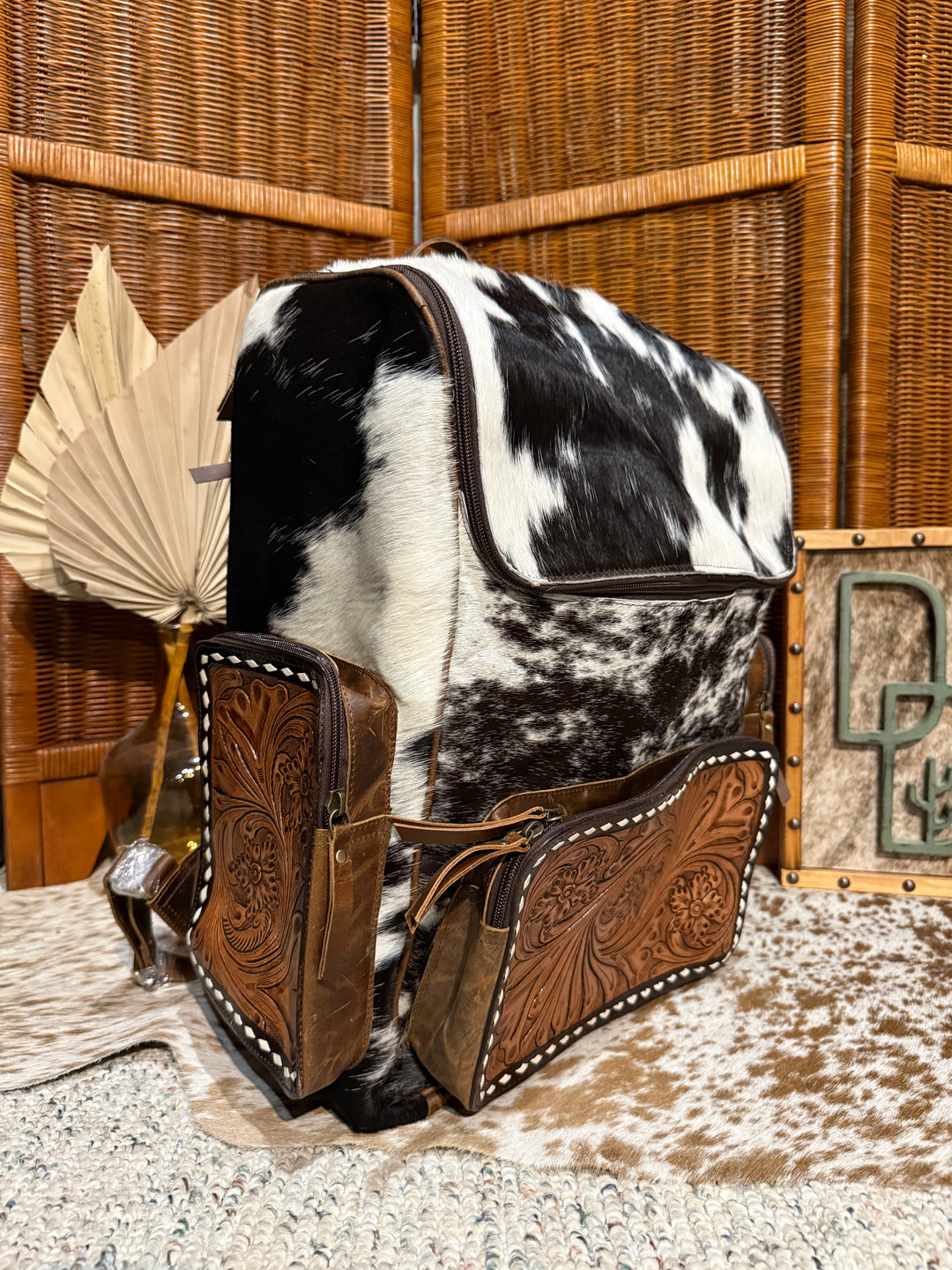 Evangeline Cowhide Backpack #84