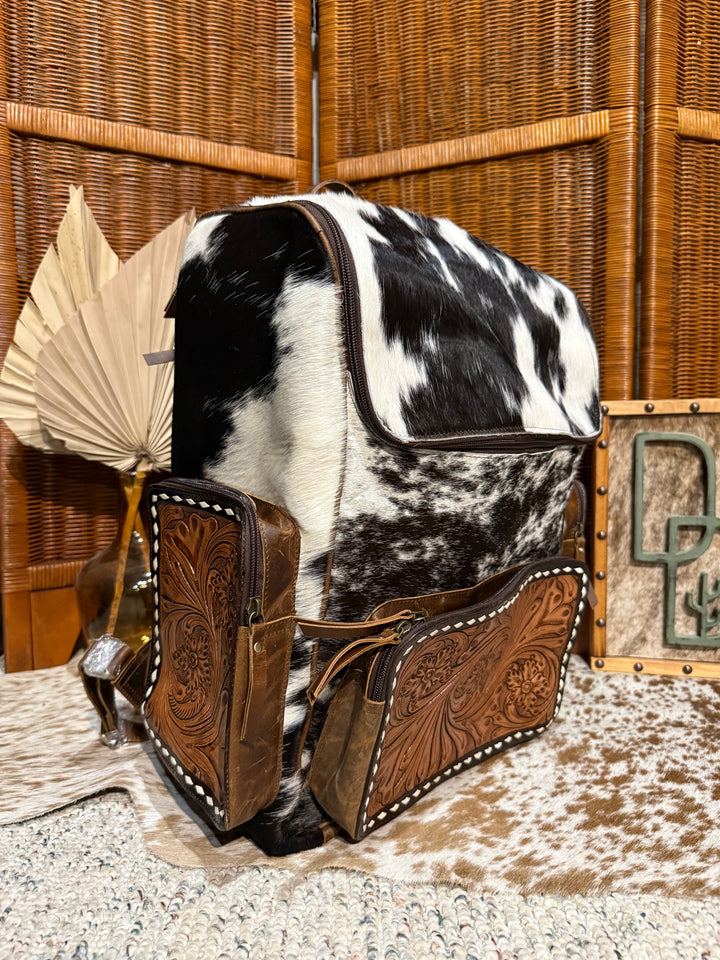 Evangeline Cowhide Backpack #84
