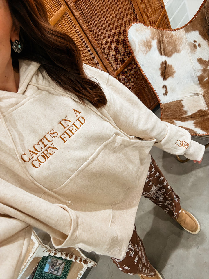 Cactus in a Corn Field Hoodie