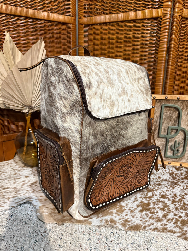 Evangeline Cowhide Backpack #81