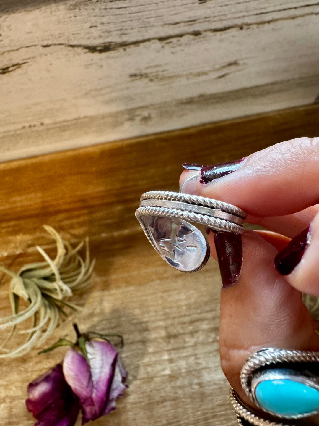 Turquoise or Spiny Oyster Ring – Stamp Z