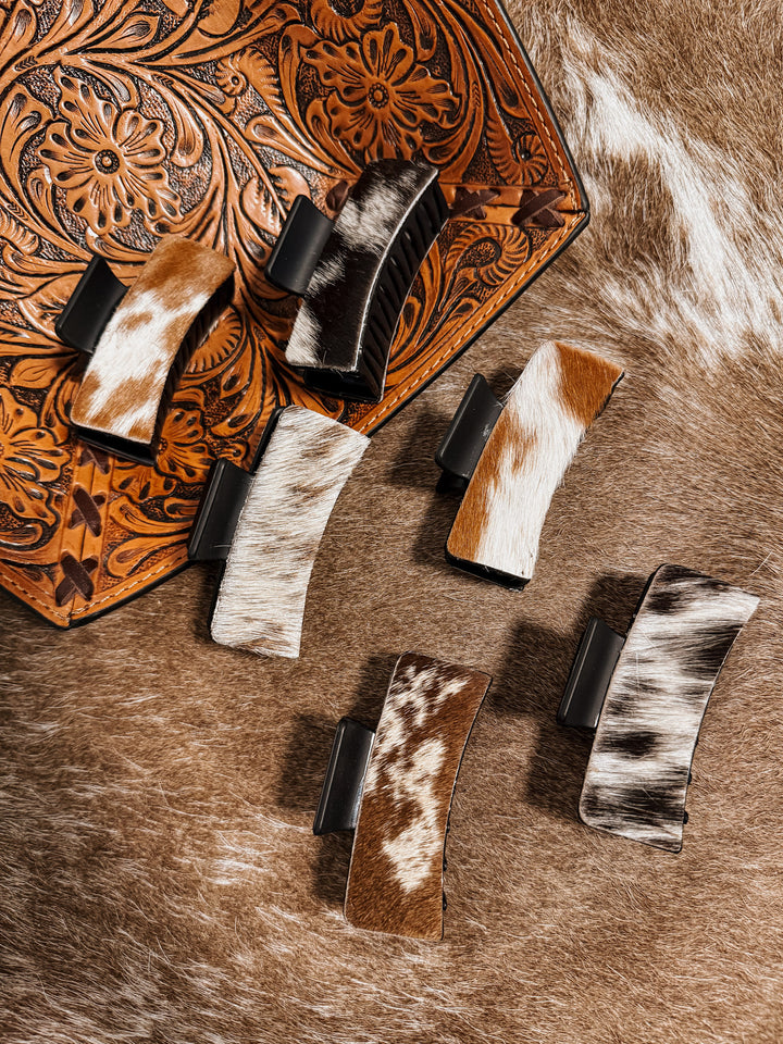 Cowhide Claw Clip