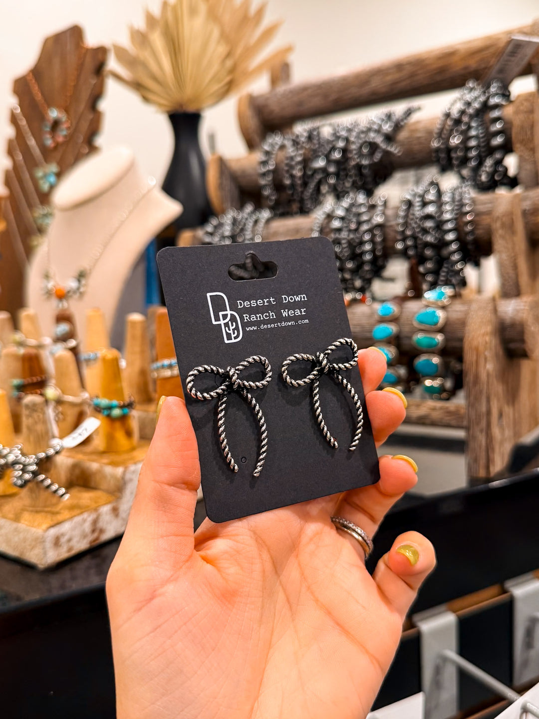 Twisted Bow Earrings