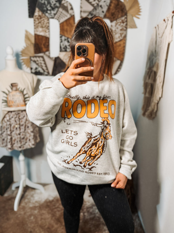 First Rodeo Oversized 90's Crewneck