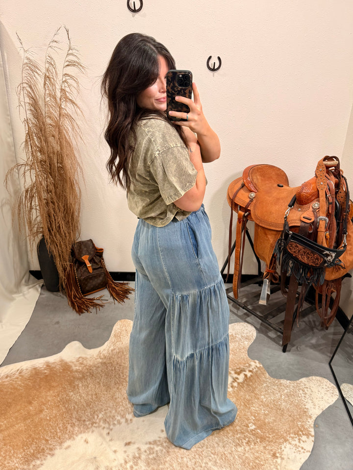On the Road Again Tiered Pant