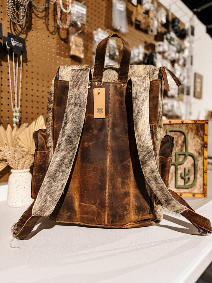 Evangeline Cowhide Backpack #13