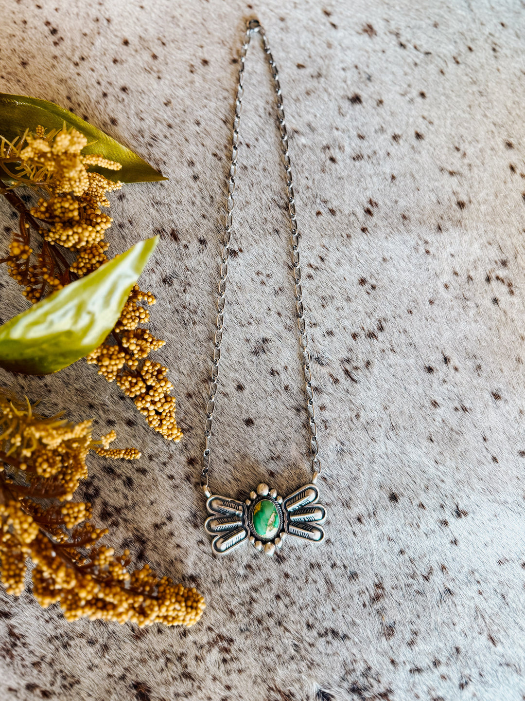 Sonoran Turquoise Wing Necklace #5
