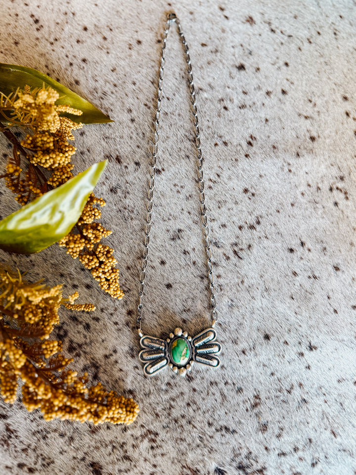 Sonoran Turquoise Wing Necklace #5